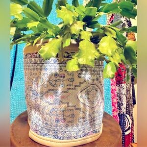 🪴🌵🧵🎄NWOT Turkish Kilim Boho Planter Covers, Storage Containers, etc.‼️
